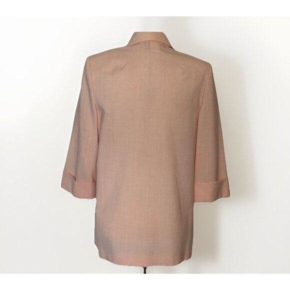 Vintage JBJ 80s 90s Women's Blazer Jacket Size Large Pink Made In USA Career - Picture 3 of 15